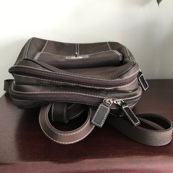 Caslon | Two-Compartment Brown Nylon Backpack - Picture 8 of 16